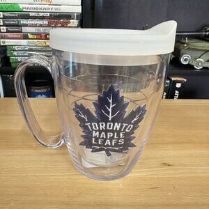 Toronto Maple Leafs Coffee Mug 14oz Clear Travel Tumbler Tervis NHL Official